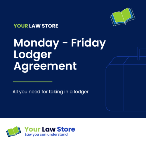 Monday - Friday Lodger Agreement