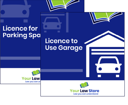 Licence garage parking space